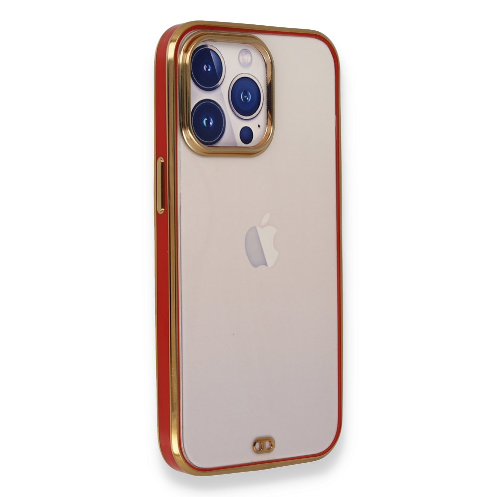  iPhone 13 Pro Kılıf Liva Silikon - Kırmızı