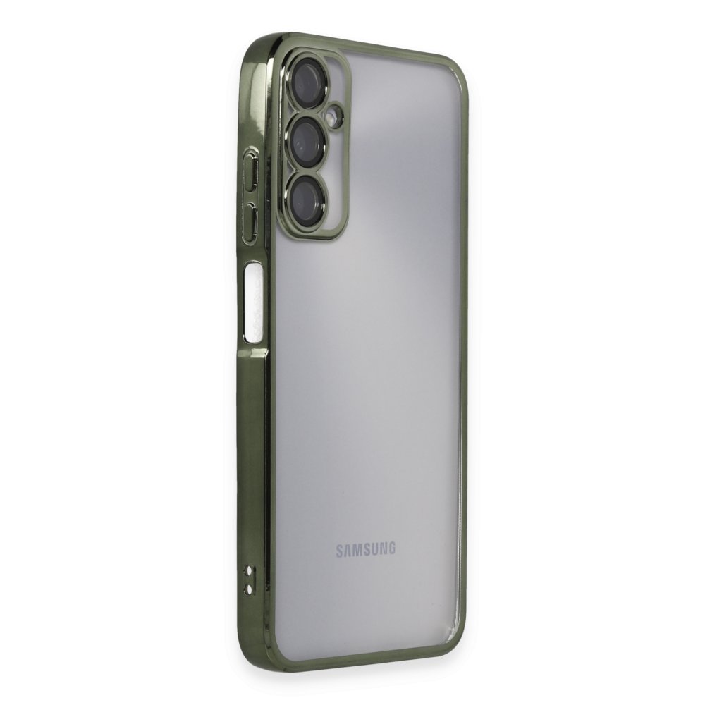  Samsung Galaxy A05S Kılıf Razer Lensli Silikon - Yeşil