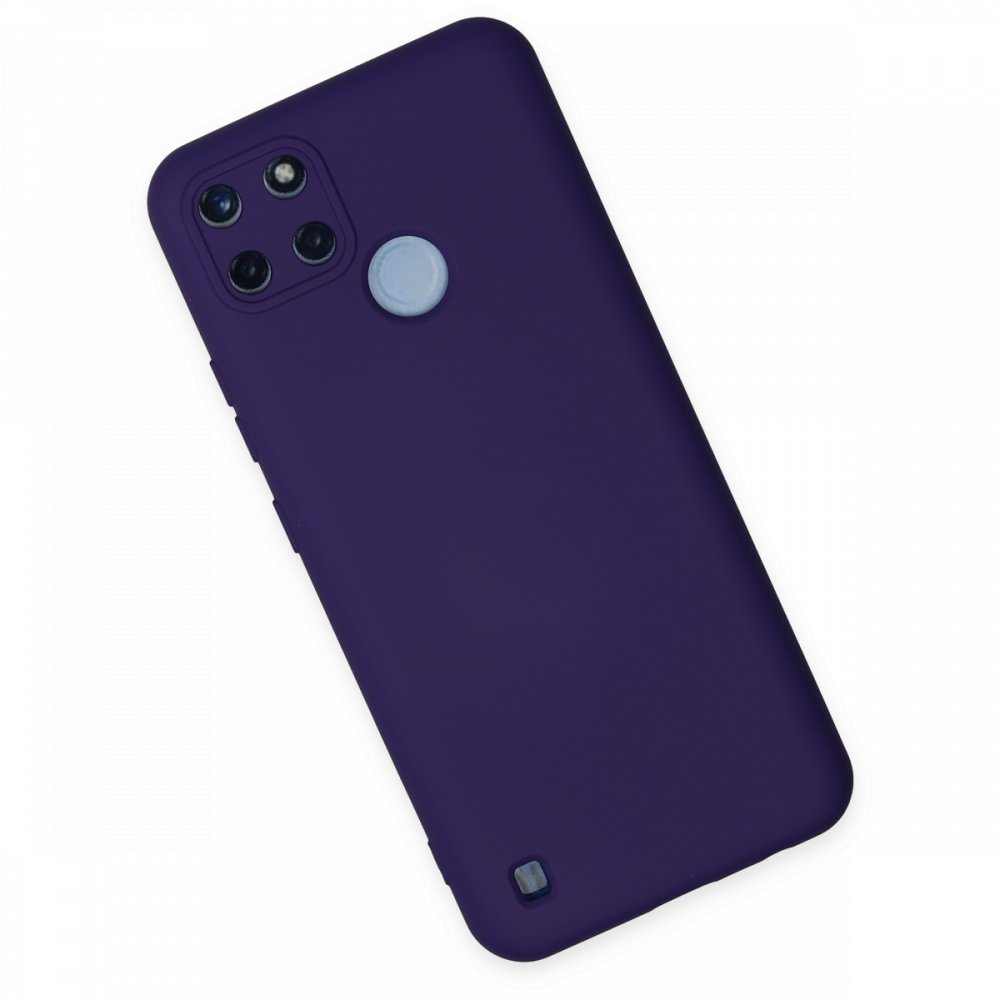  Realme C21Y Kılıf Nano içi Kadife Silikon - Mor
