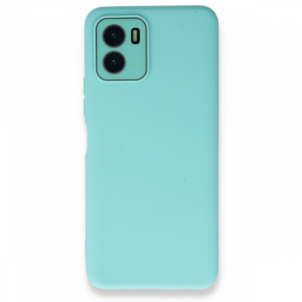  Vivo Y15S Kılıf Lansman Glass Kapak - Turkuaz