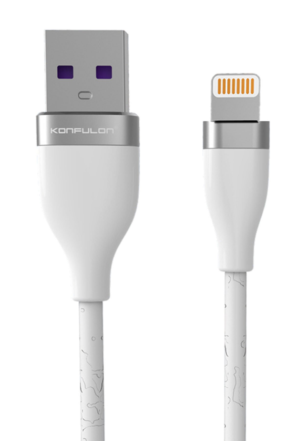 Konfulon S83 Seramik Uçlu Lightning Kablo iphone Uyumlu 1M 3.1A - Beyaz Konfulon S83 Seramik Uçlu Lightning Kablo iphone Uyumlu 1M 3.1A - Beyaz