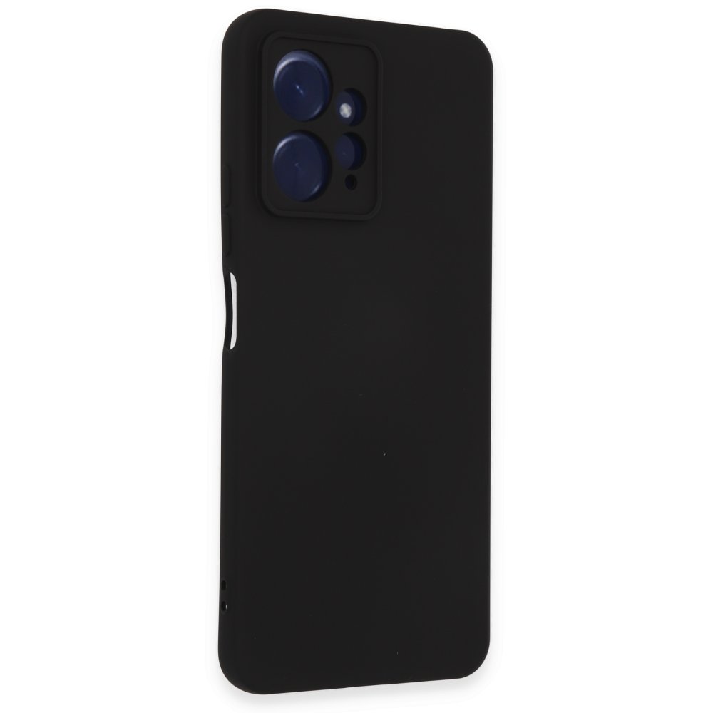 Redmi Note 12 4G Kılıf Nano içi Kadife Silikon - Siyah