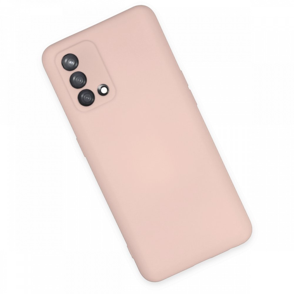 Oppo A74 4G Kılıf Nano içi Kadife Silikon - Pudra  Oppo A74 4G Kılıf Nano içi Kadife Silikon - Pudra