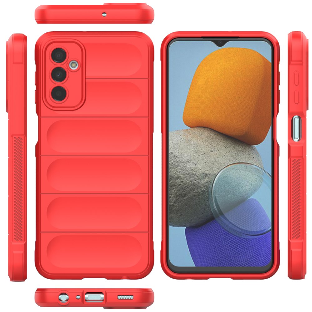  Samsung Galaxy M23 Kılıf Optimum Silikon - Kırmızı