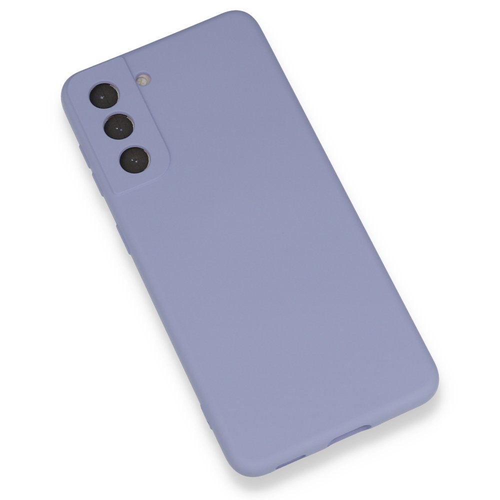  Samsung Galaxy S21 FE Kılıf Nano içi Kadife Silikon - Lila