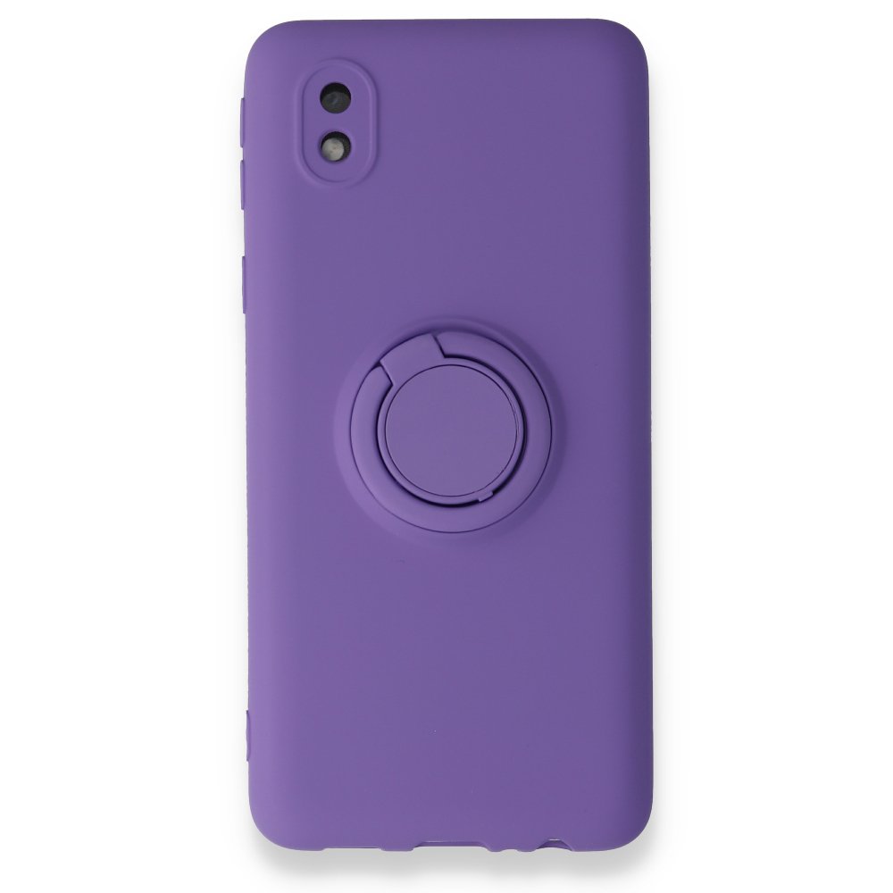  Samsung Galaxy A01 Core Kılıf Viktor Yüzüklü Silikon - Mor