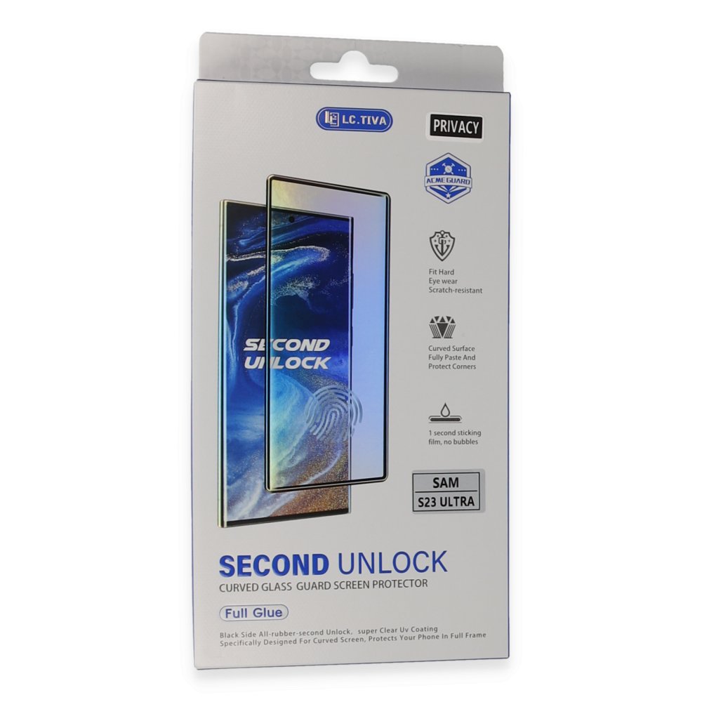  Samsung Galaxy S23 Ultra Durable Full Glue Curved Hayalet Cam