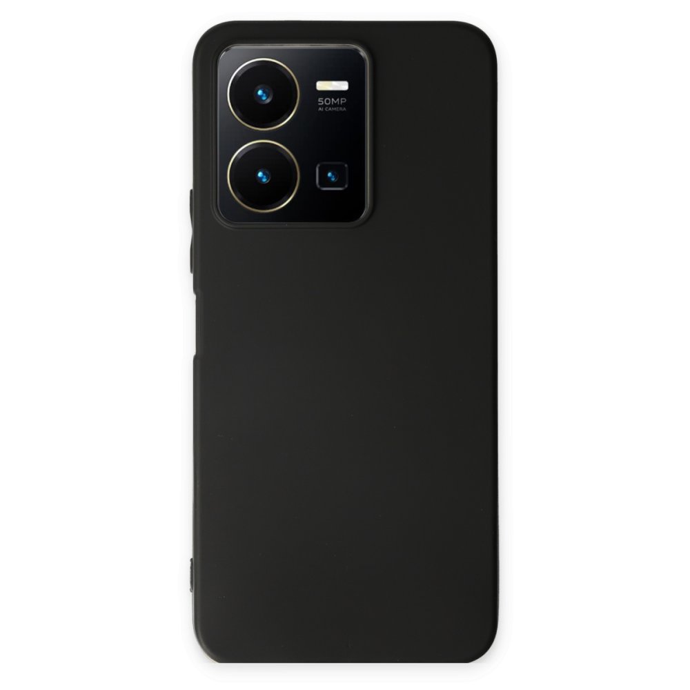 Vivo Y22S Kılıf First Silikon - Siyah Vivo Y22S Kılıf First Silikon - Siyah