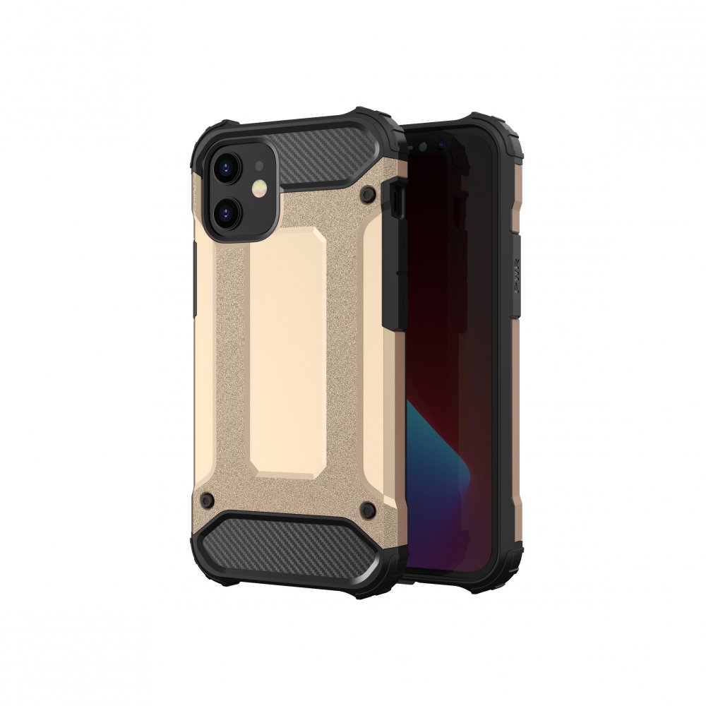  iPhone 12 Mini Kılıf Tank Silikon Kapak - Gold