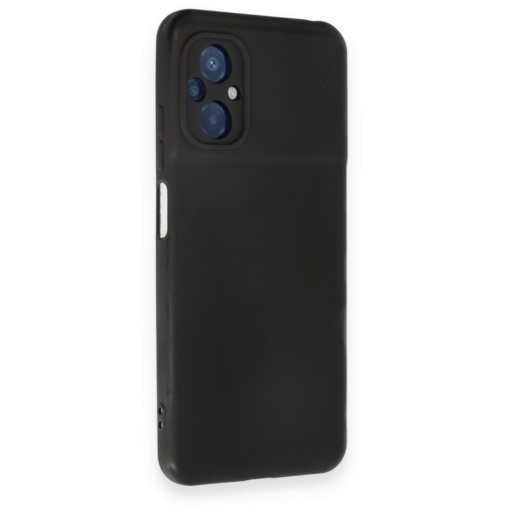 Xiaomi Poco M5 Kılıf Nano içi Kadife Silikon - Siyah Xiaomi Poco M5 Kılıf Nano içi Kadife Silikon - Siyah