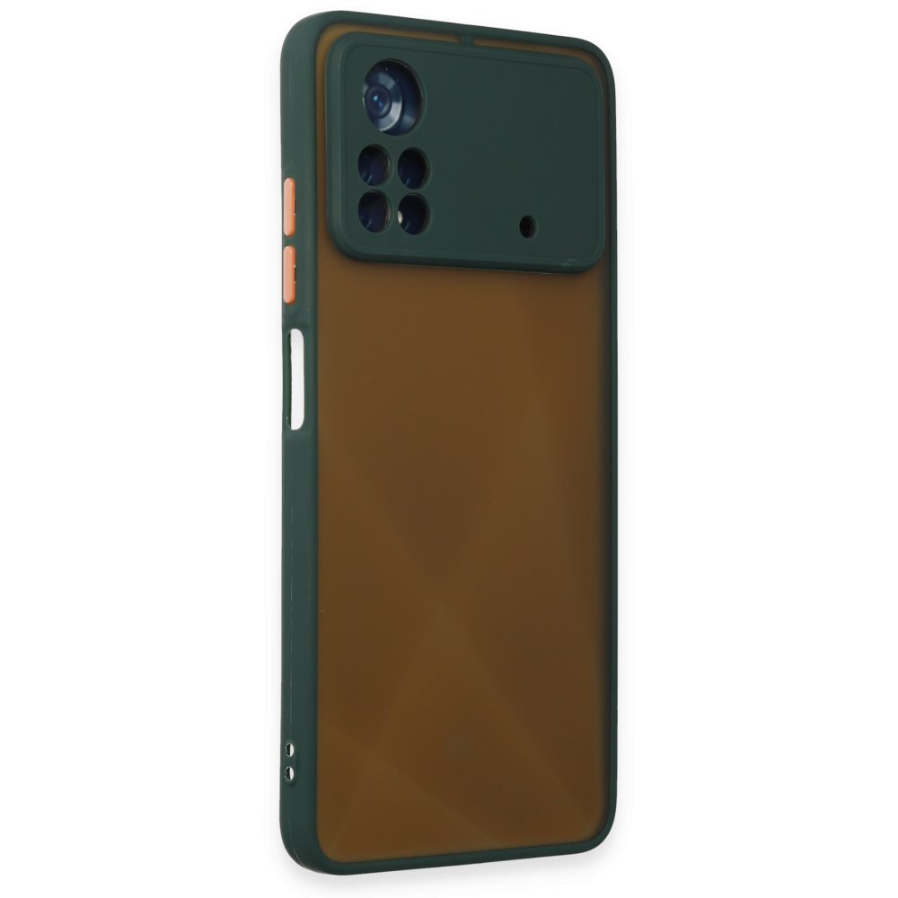  Xiaomi Poco X4 Pro 5G Kılıf Montreal Silikon Kapak - Yeşil
