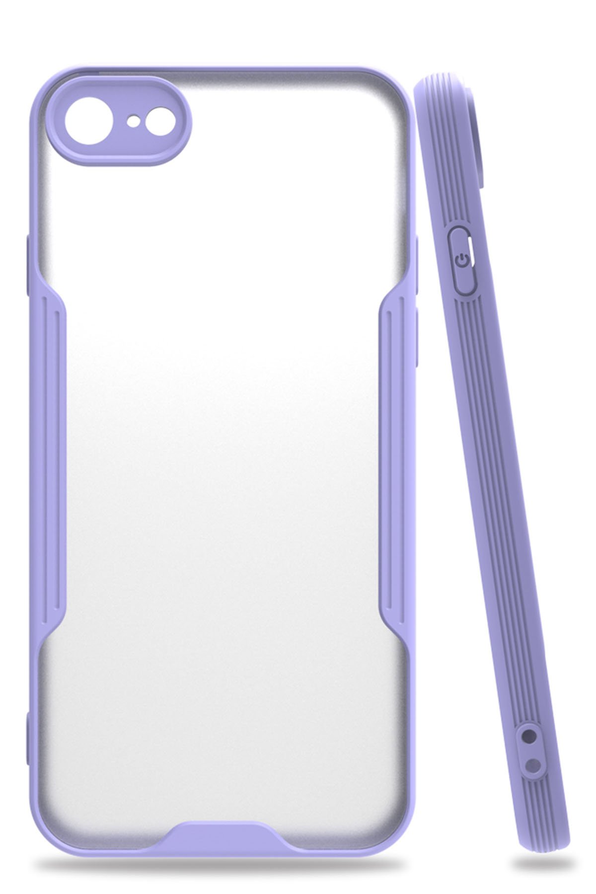  iPhone 7 Kılıf Platin Silikon - Lila