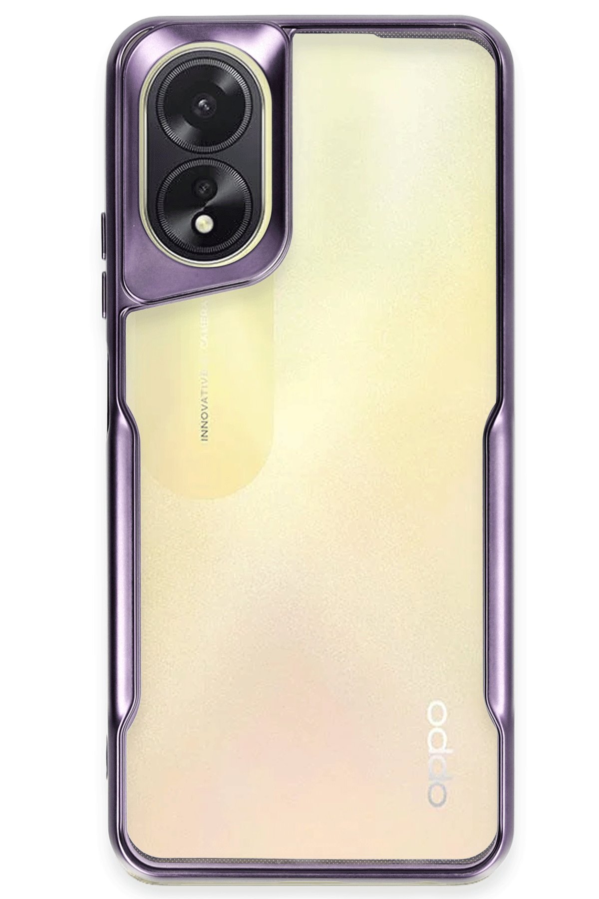 Oppo A38 Kılıf Boyi Silikon Kapak - Derin Mor Oppo A38 Kılıf Boyi Silikon Kapak - Derin Mor