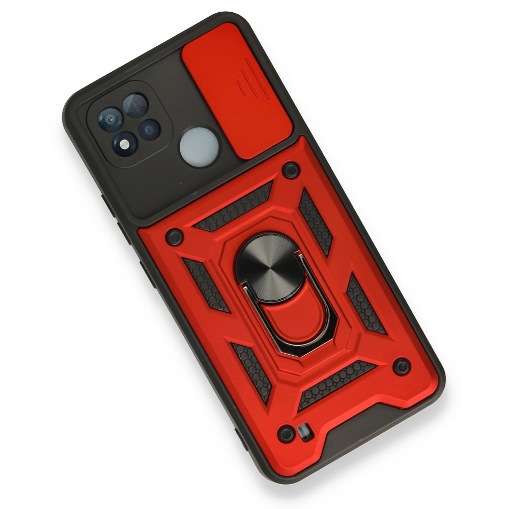 Realme C11 2021 Kılıf Pars Lens Yüzüklü Silikon - Kırmızı  Realme C11 2021 Kılıf Pars Lens Yüzüklü Silikon - Kırmızı