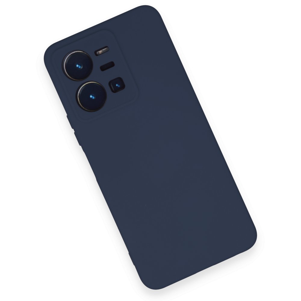  Vivo Y22S Kılıf Nano içi Kadife Silikon - Lacivert