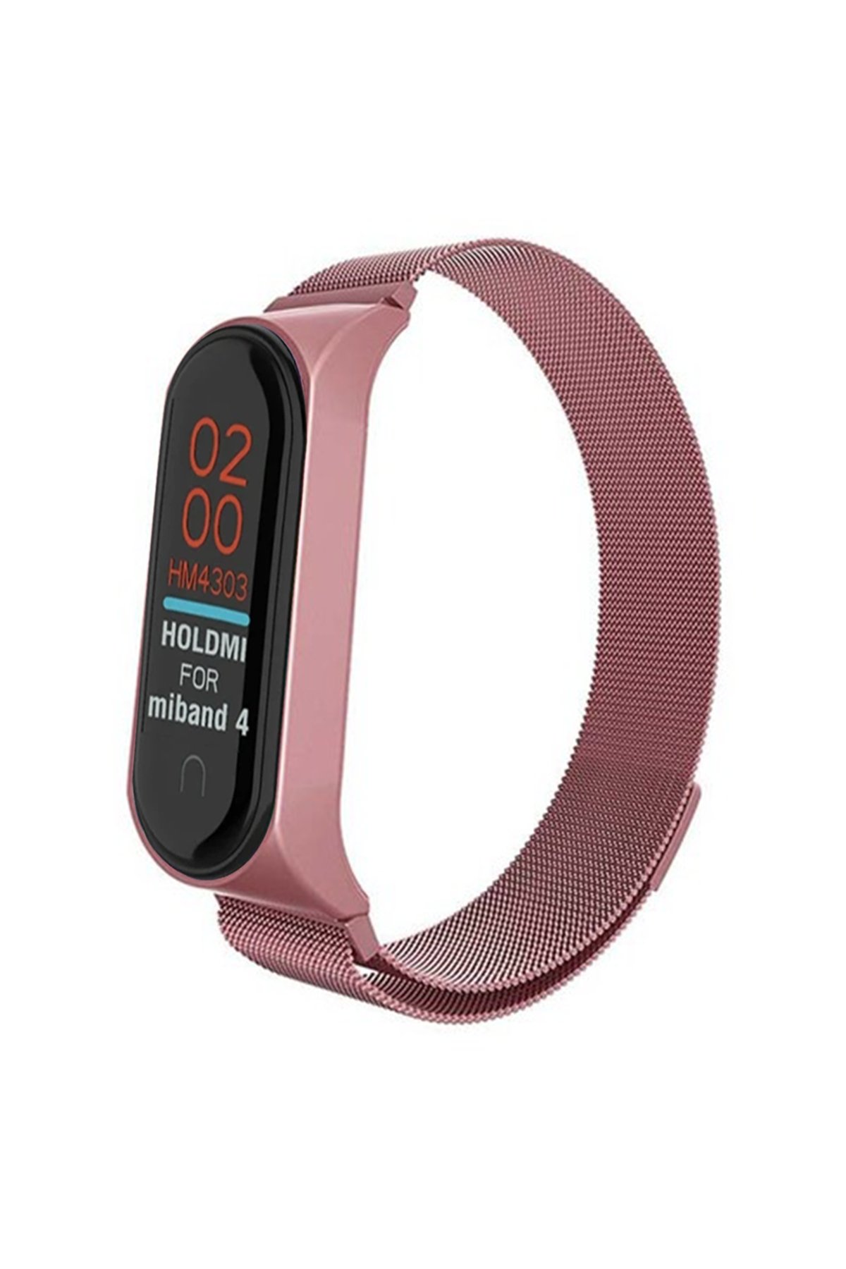  Xiaomi Mi Band 3 Metal Mıknatıslı Kordon - Rose