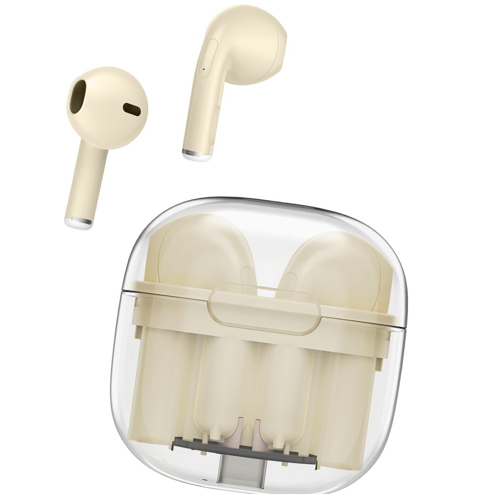  LS-09 Bluetooth 5.3 TWS Kablosuz Airpods Kulaklık - Krem