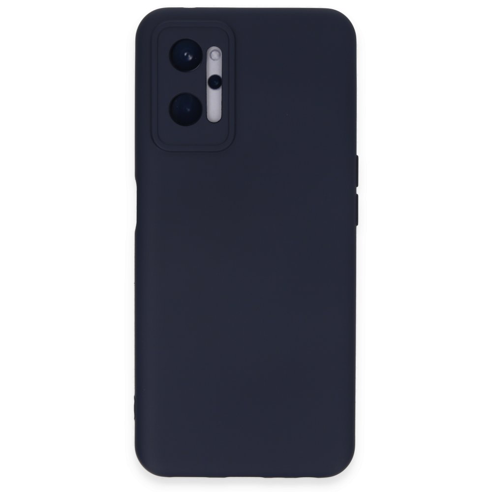  Realme 9i 4G Kılıf Nano içi Kadife Silikon - Lacivert