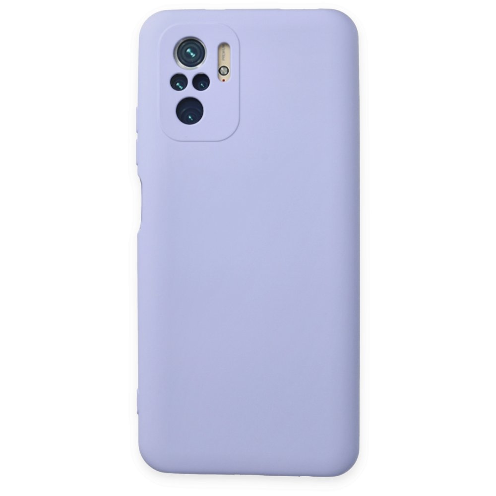  Xiaomi Poco M5s Kılıf Nano içi Kadife Silikon - Lila