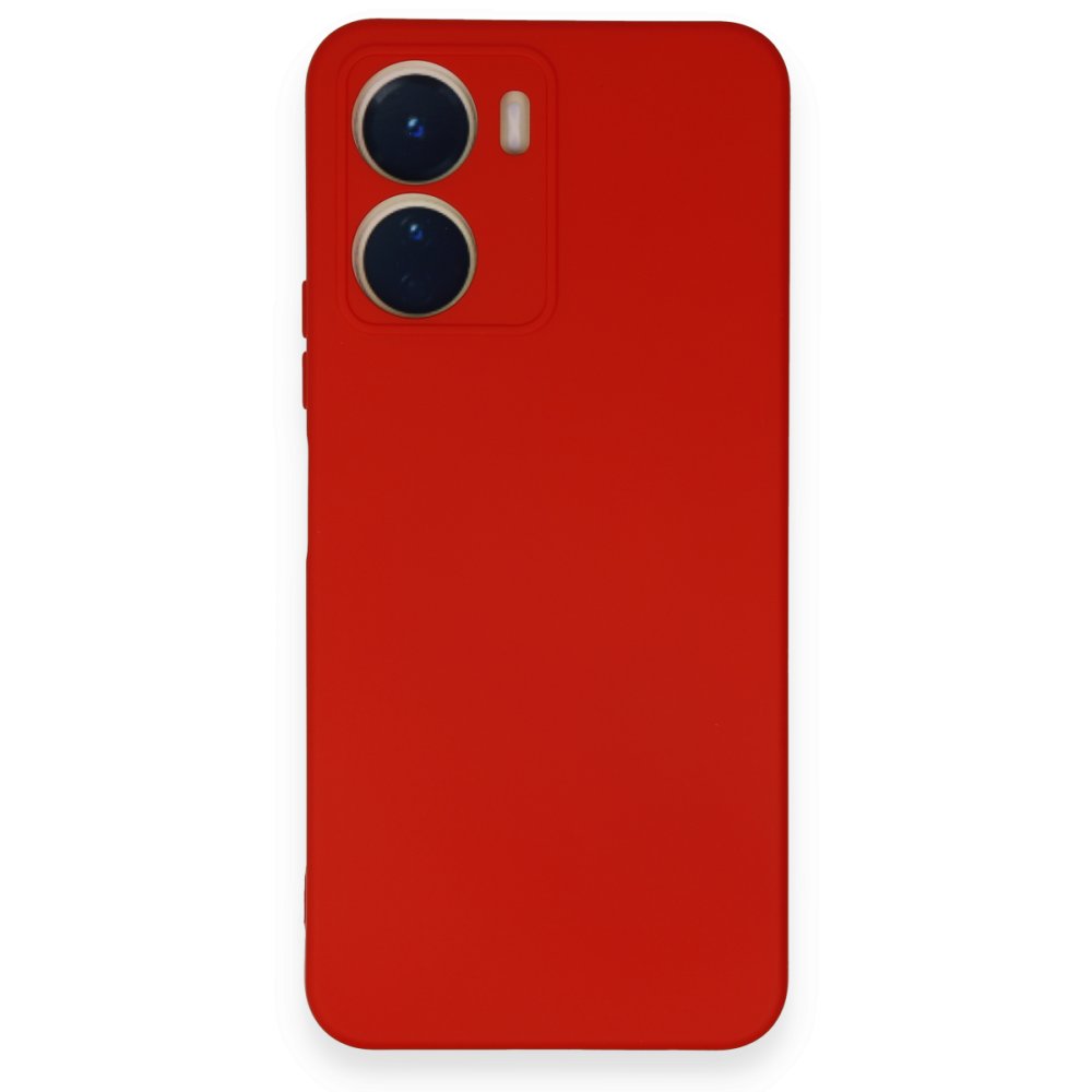 Vivo Y16 Kılıf Nano içi Kadife Silikon - Kırmızı Vivo Y16 Kılıf Nano içi Kadife Silikon - Kırmızı