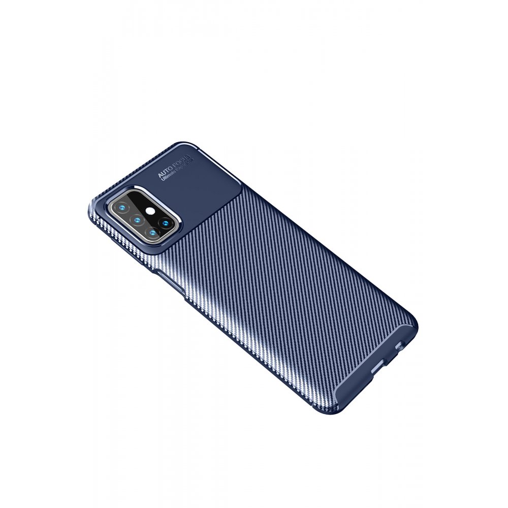  Samsung Galaxy M31S Kılıf Auto Focus Karbon Kapak - Lacivert