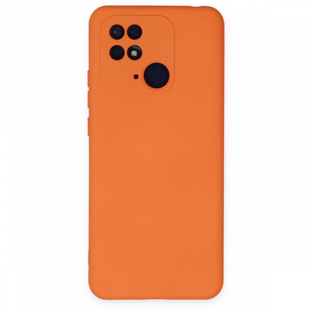 Xiaomi Poco C40 Kılıf Nano içi Kadife Silikon - Turuncu Xiaomi Poco C40 Kılıf Nano içi Kadife Silikon - Turuncu