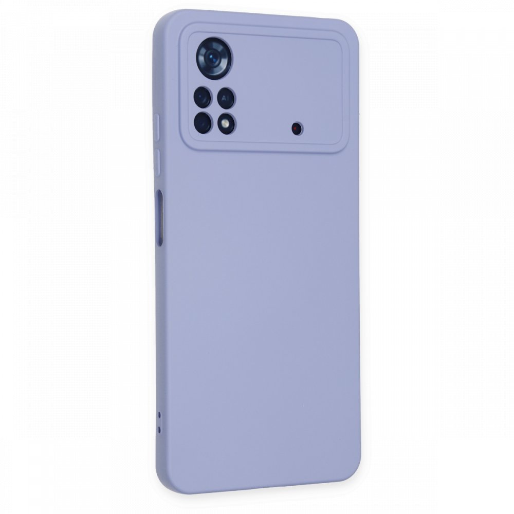  Xiaomi Poco X4 Pro 5G Kılıf Nano içi Kadife Silikon - Lila