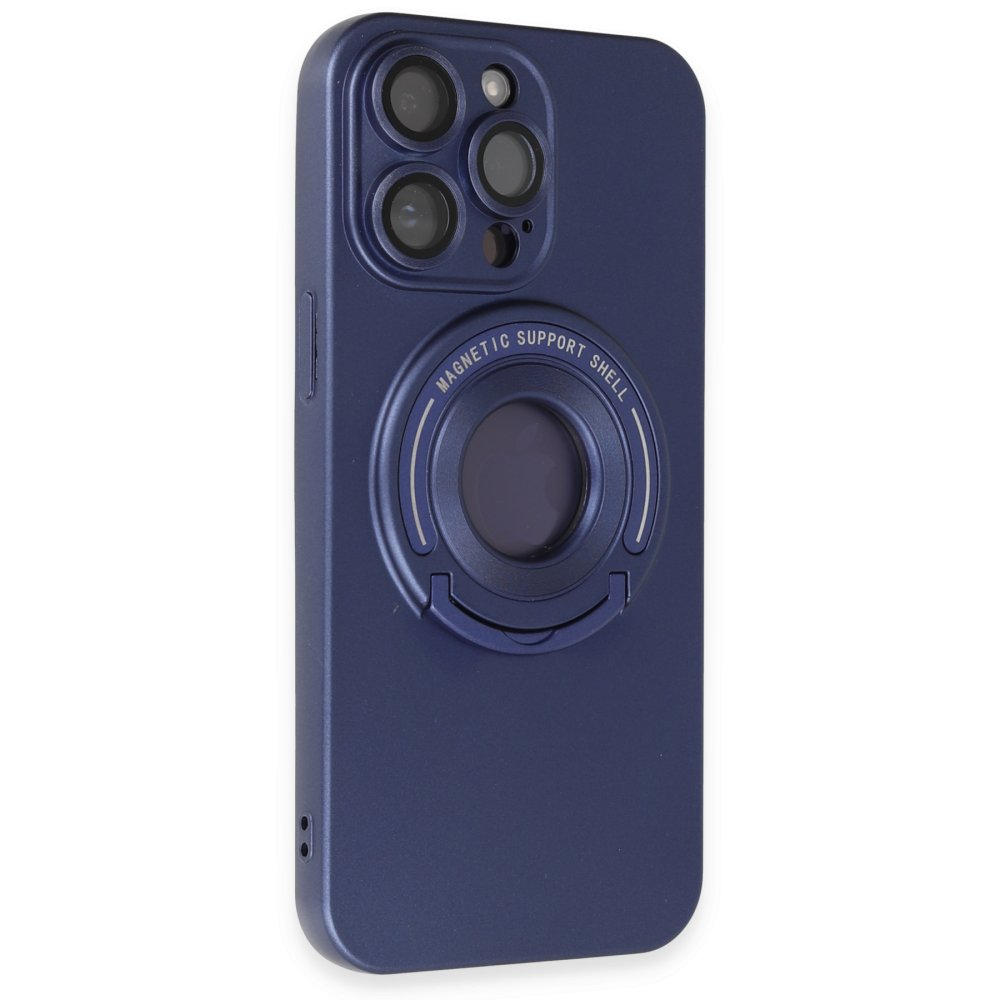  iPhone 13 Pro Max Kılıf Lukka Magneticsafe Kapak - Lacivert