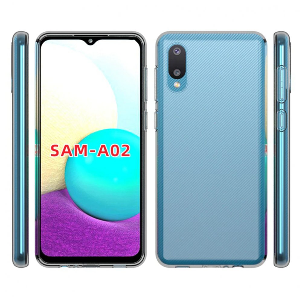  Samsung Galaxy A02 Kılıf Lüx Şeffaf Silikon