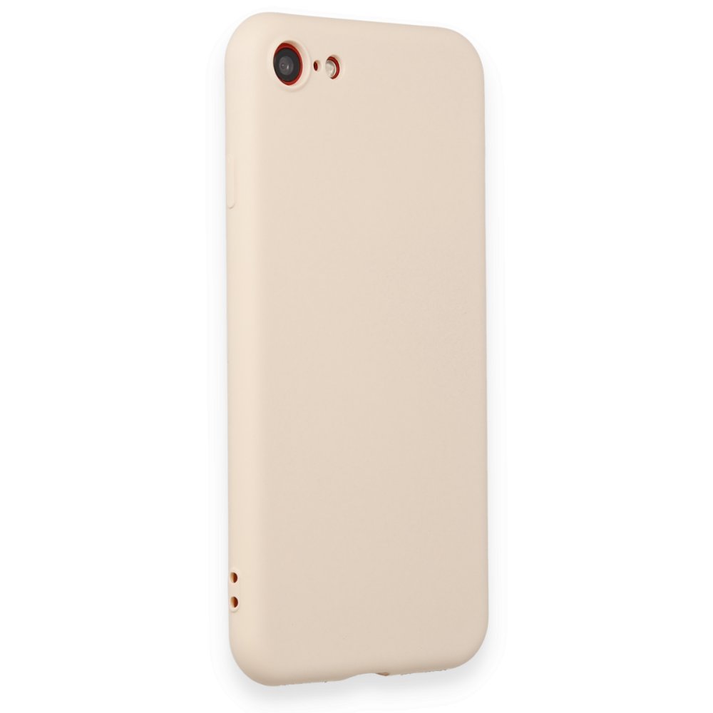  iPhone 7 Kılıf First Silikon - Krem