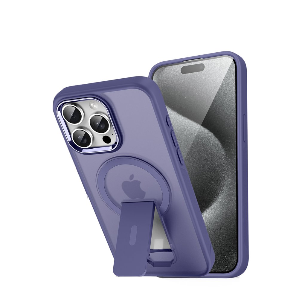 iPhone 15 Pro Max Tork Magsafe Standlı Kapak - Derin Mor iPhone 15 Pro Max Tork Magsafe Standlı Kapak - Derin Mor