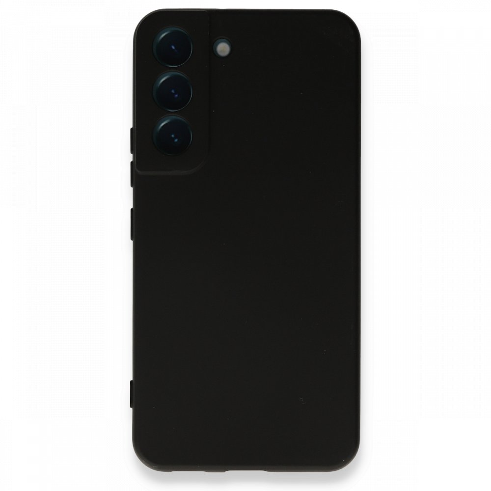  Samsung Galaxy S22 Plus Kılıf Nano içi Kadife Silikon - Siyah