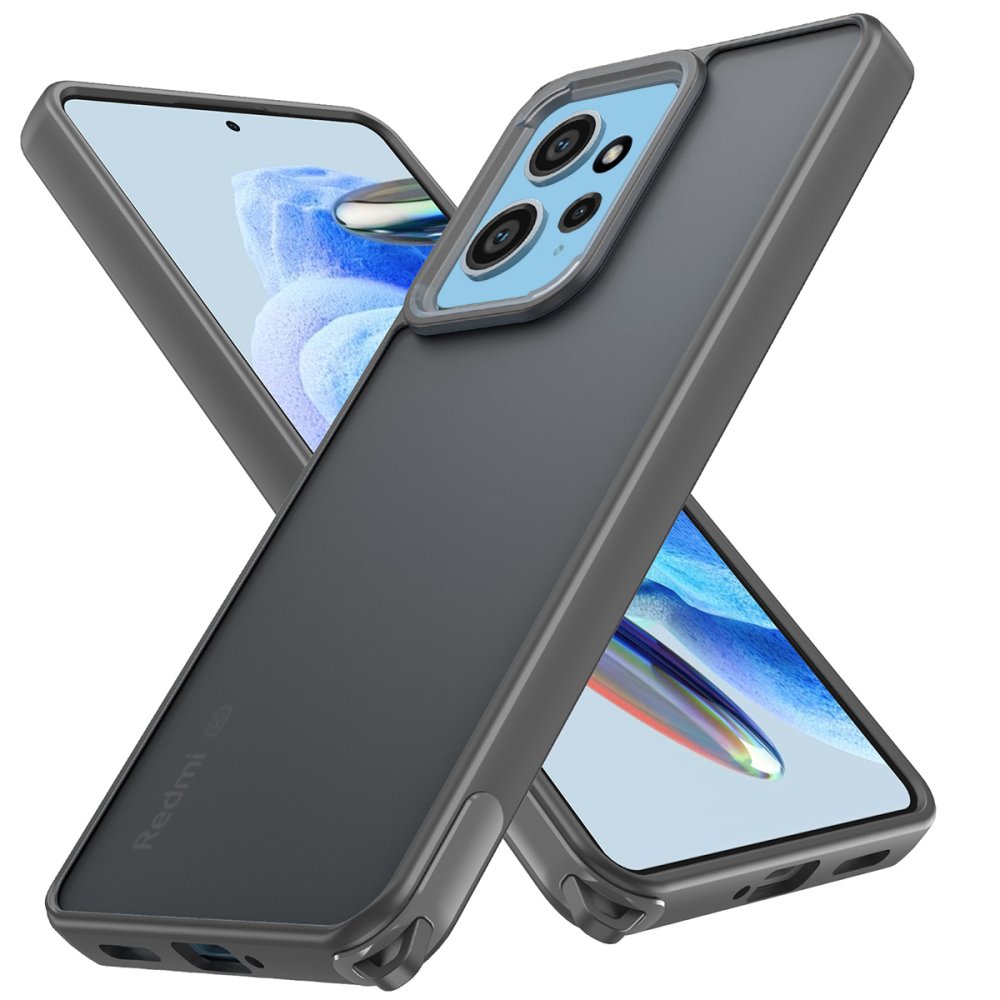 Redmi Note 12 4G Kılıf Elegant Kapak - Titan Gri