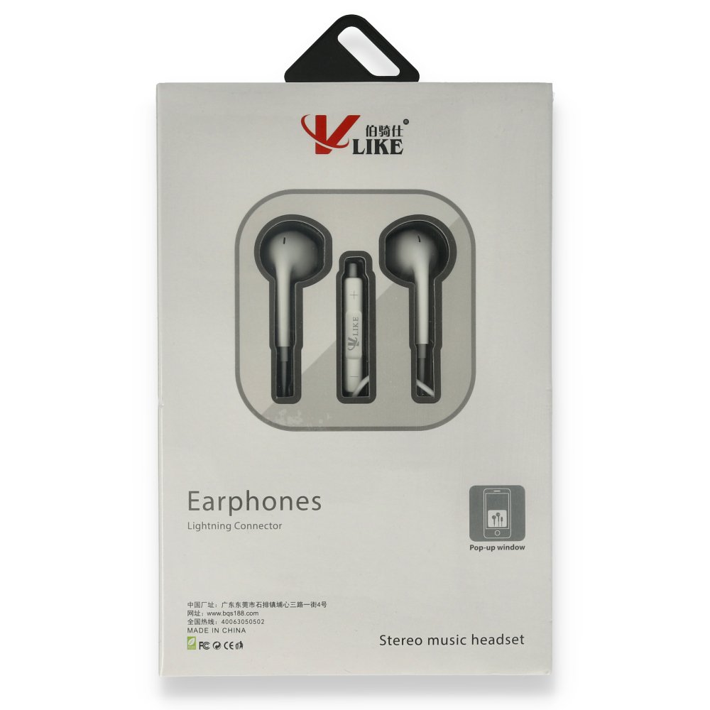 Vlike VK i7 Lightning Bluetooth Kablolu Kulaklık Vlike VK i7 Lightning Bluetooth Kablolu Kulaklık