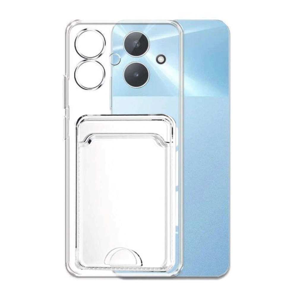  Realme Note 60 Kılıf Kart Şeffaf Silikon - Şeffaf