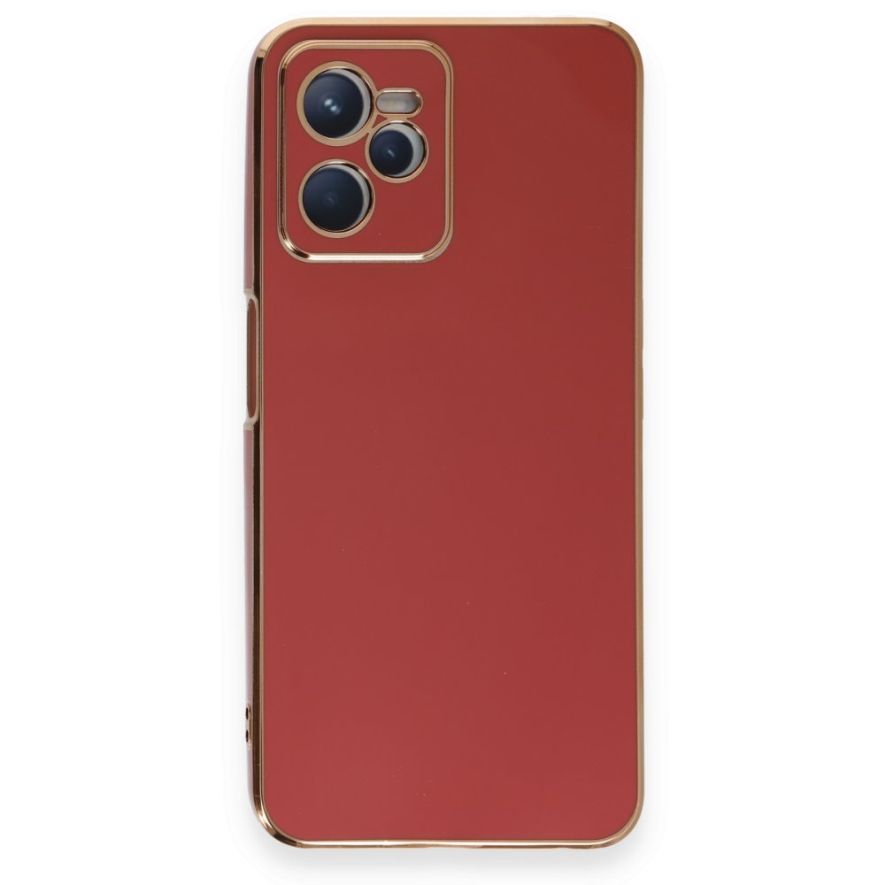 Realme C35 Kılıf Volet Silikon - Kırmızı  Realme C35 Kılıf Volet Silikon - Kırmızı