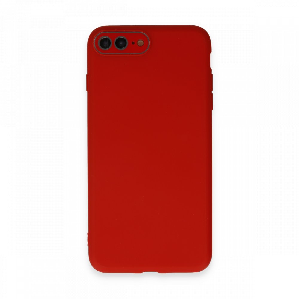 iPhone 8 Plus Kılıf Lansman Glass Kapak - Kırmızı iPhone 8 Plus Kılıf Lansman Glass Kapak - Kırmızı