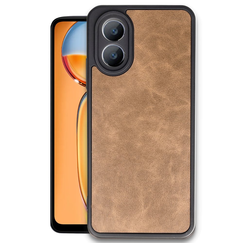Oppo A38 Kılıf Aras Deri Kapak - Taba Oppo A38 Kılıf Aras Deri Kapak - Taba