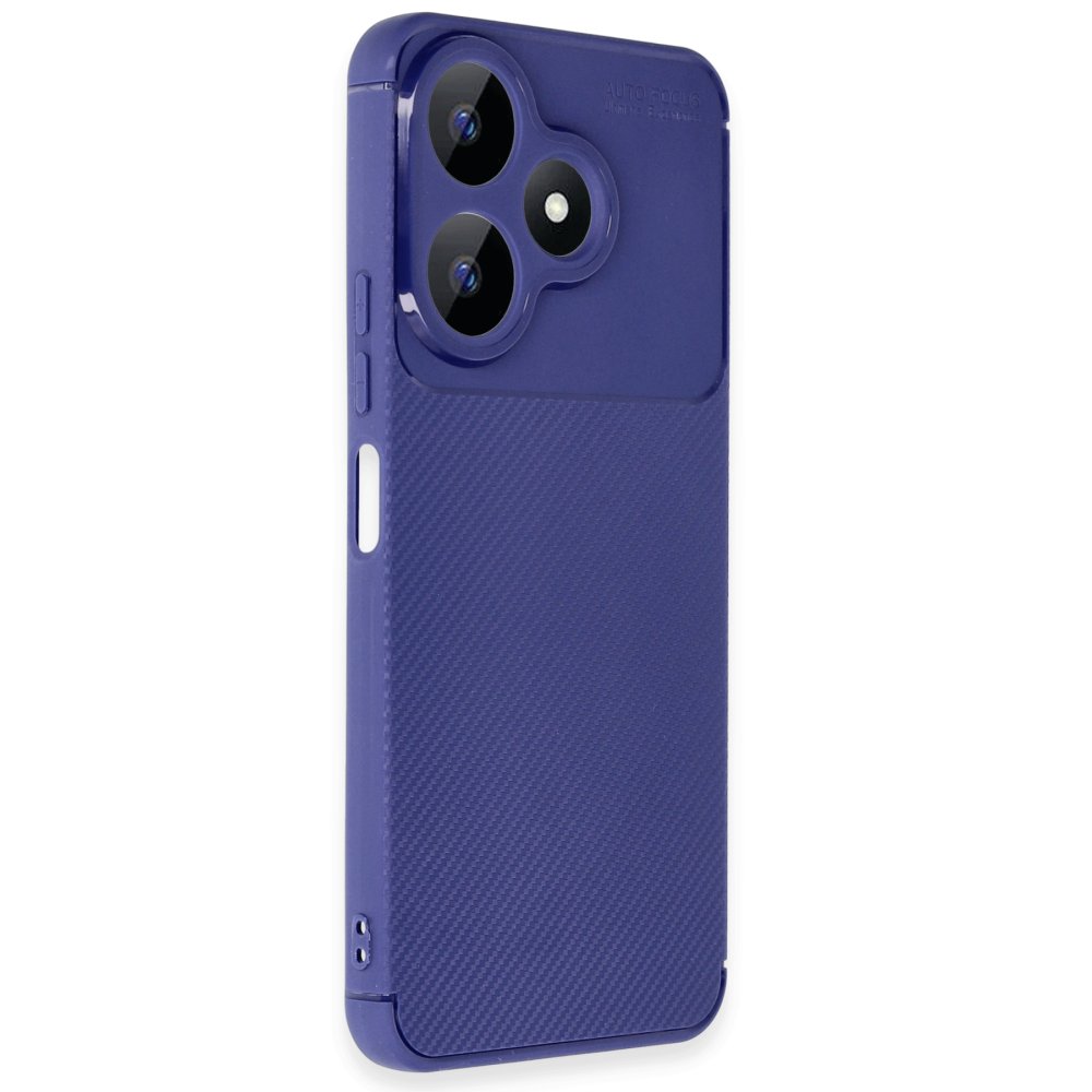 Redmi 13 4G Kılıf Auto Focus Karbon Kapak - Lacivert