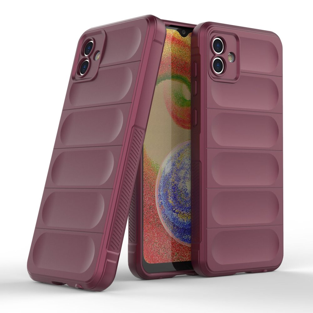  Samsung Galaxy A04E Kılıf Optimum Silikon - Bordo