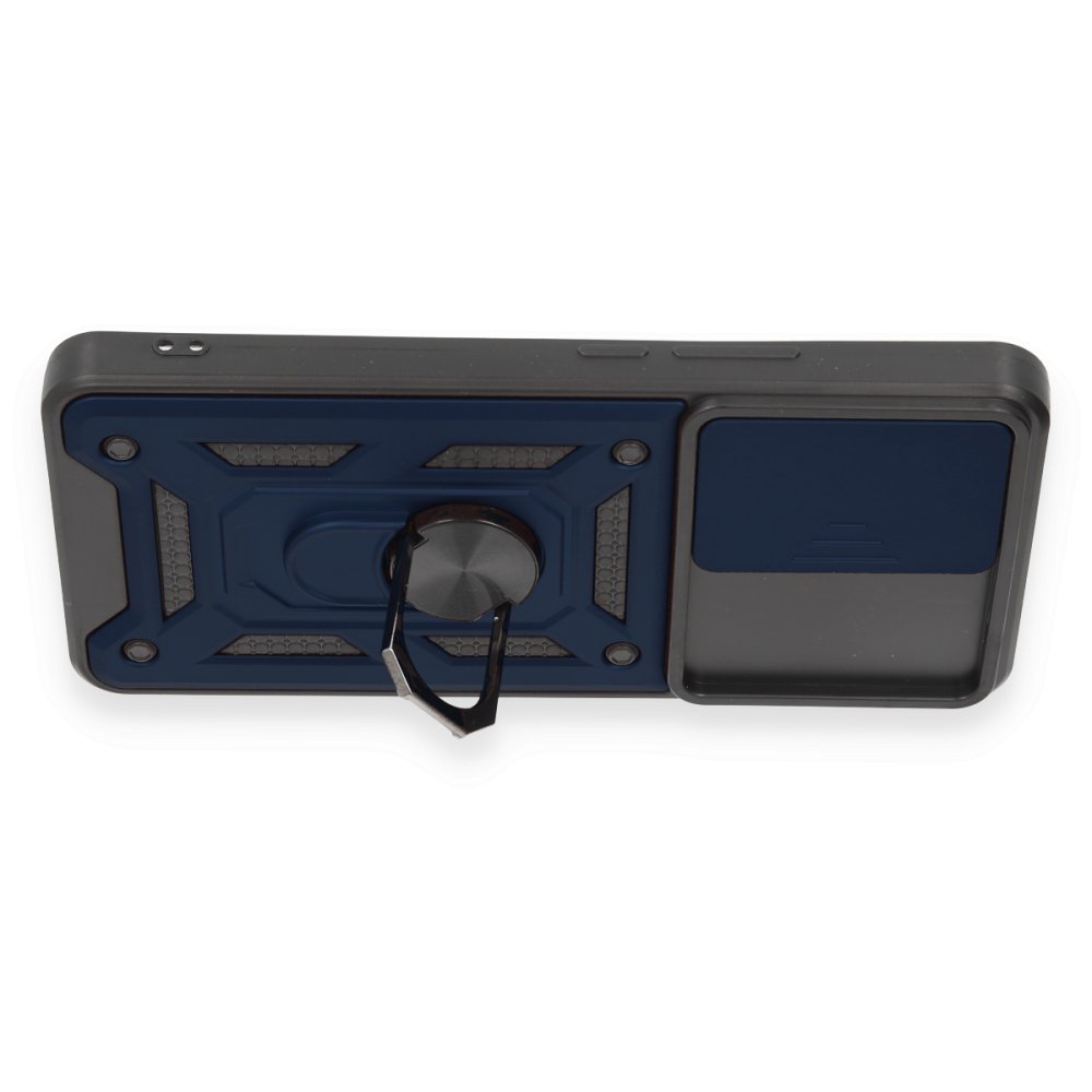  Xiaomi Mi 12T Kılıf Pars Lens Yüzüklü Silikon - Lacivert