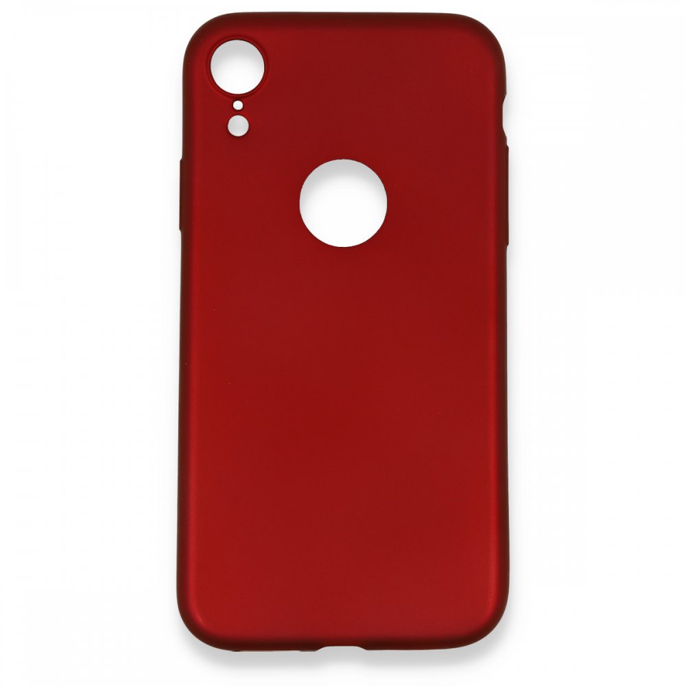  iPhone XR Kılıf First Silikon - Bordo