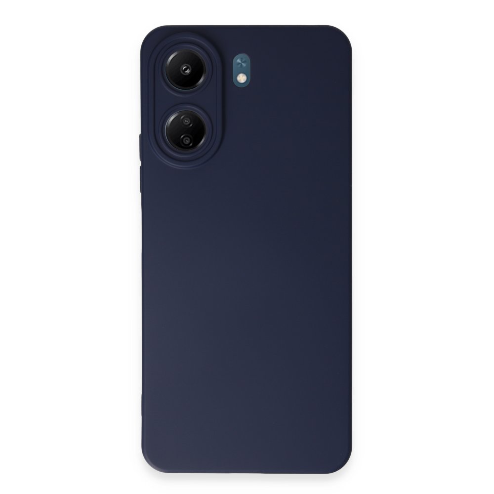  Xiaomi Poco C65 Kılıf Nano içi Kadife Silikon - Lacivert