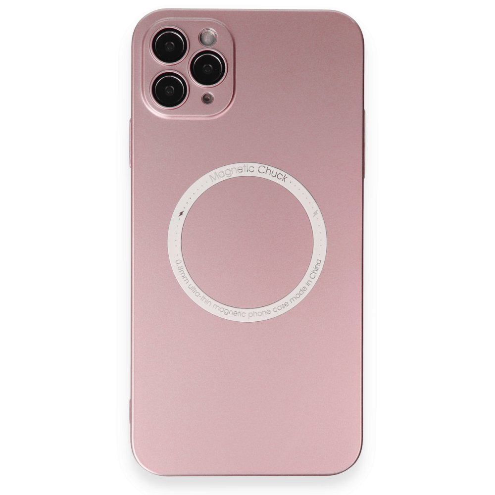iPhone 11 Pro Max Kılıf Jack Magneticsafe Lens Silikon - Rose Gold iPhone 11 Pro Max Kılıf Jack Magneticsafe Lens Silikon - Rose Gold