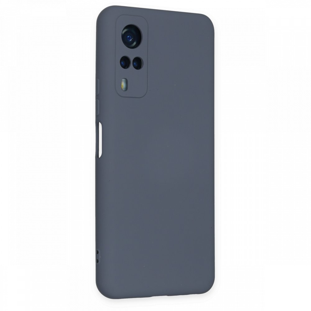  Vivo Y31 2021 Kılıf Nano içi Kadife Silikon - Gri