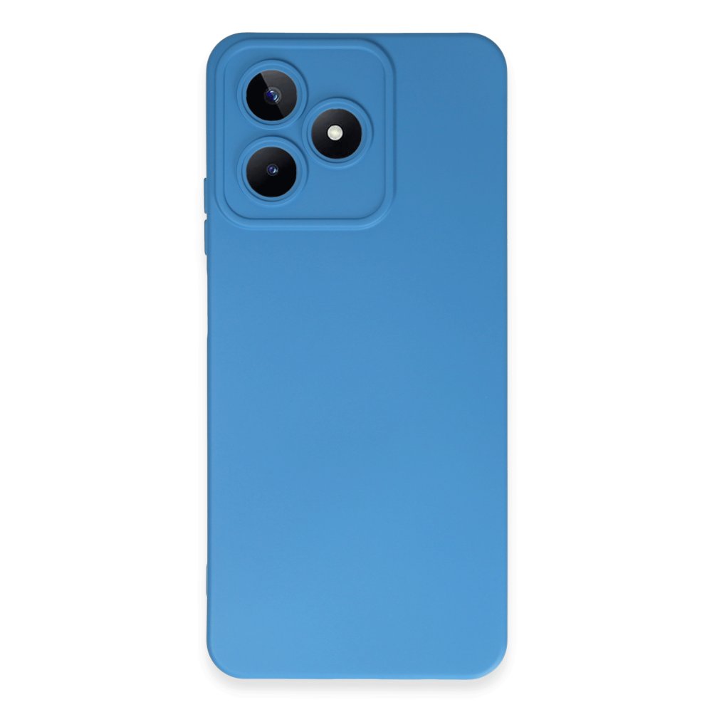 Realme C53 Kılıf Nano içi Kadife Silikon - Mavi Realme C53 Kılıf Nano içi Kadife Silikon - Mavi