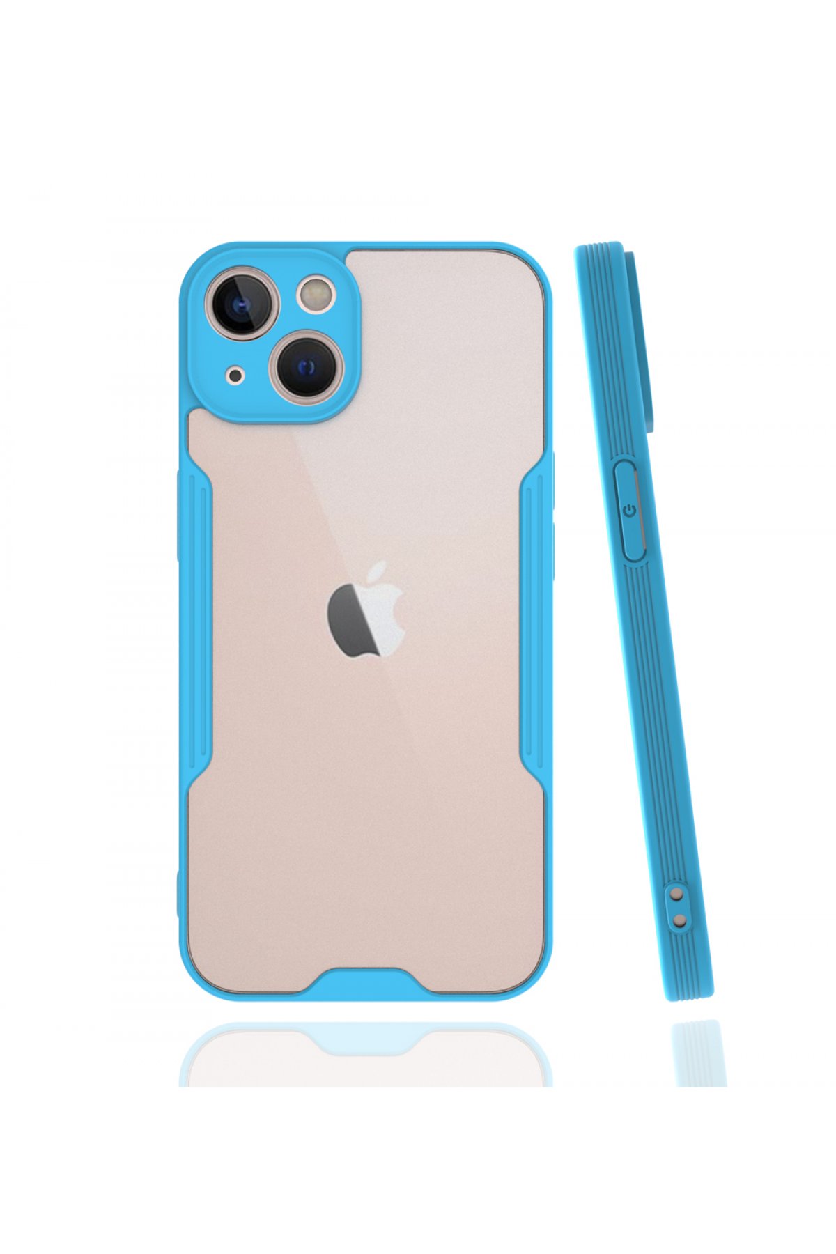  iPhone 13 Kılıf Platin Silikon - Mavi