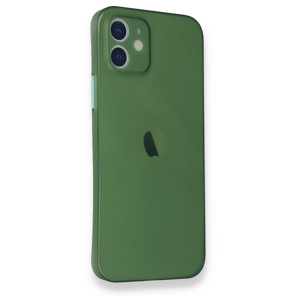  iPhone 12 Mini Kılıf PP Ultra İnce Kapak - Yeşil