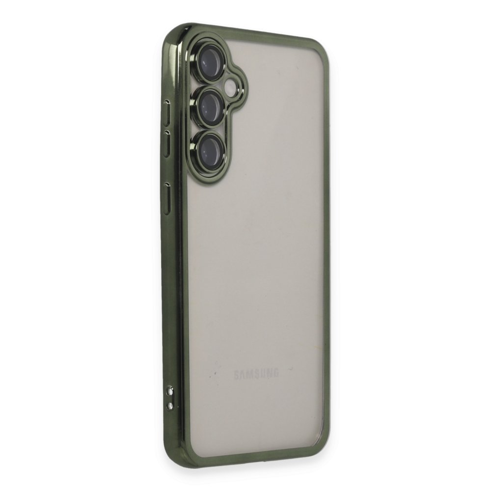  Samsung Galaxy S23 FE Kılıf Razer Lensli Silikon - Yeşil