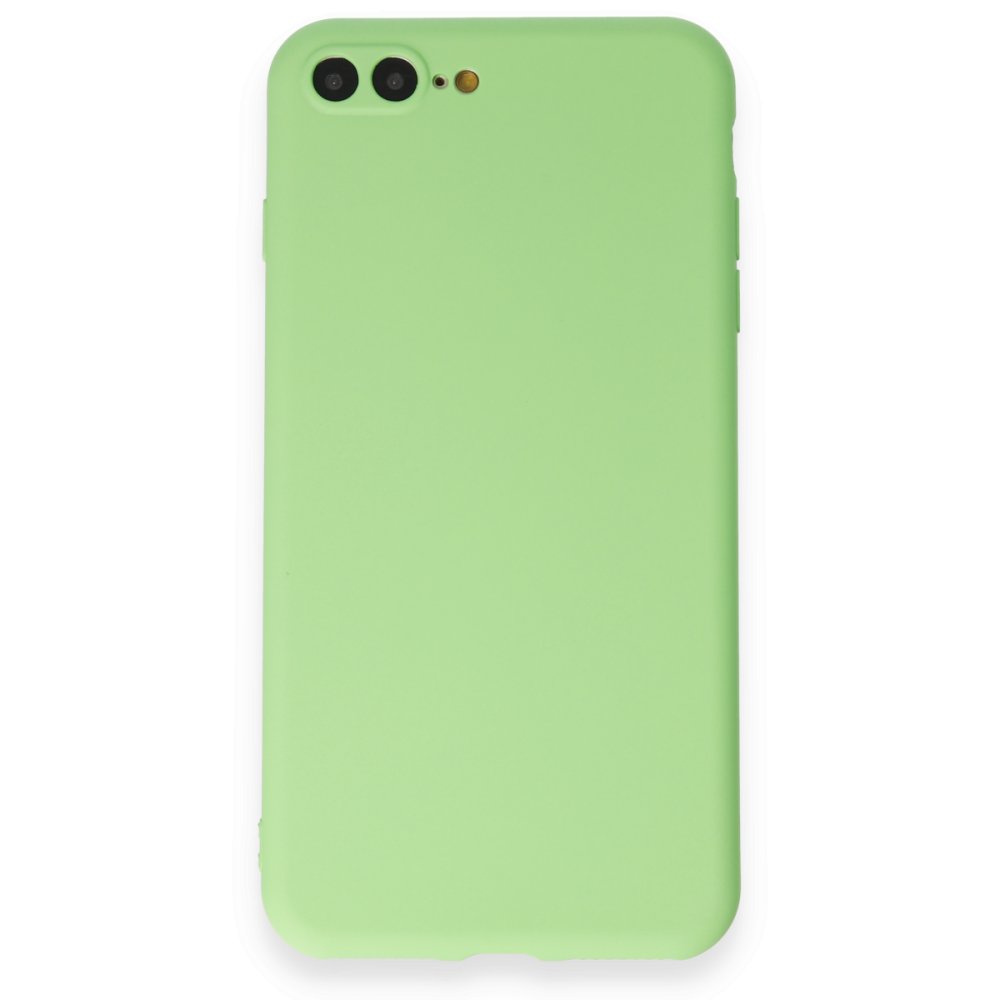  iPhone 8 Plus Kılıf First Silikon - Açık Yeşil